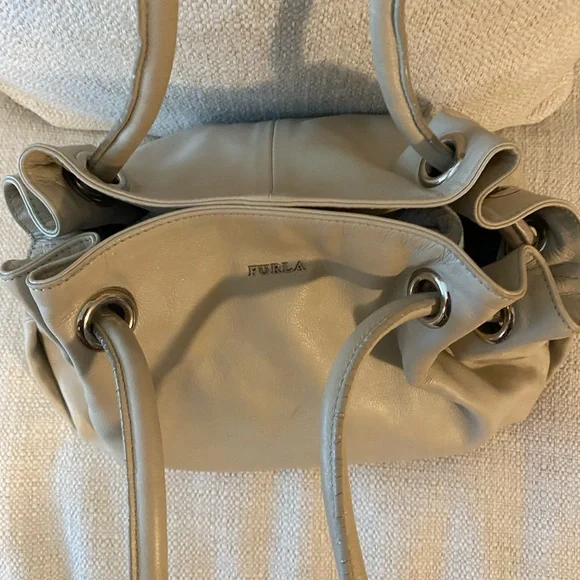 Furla Taupe Leather Top Handle Bag. Great used condition. Preloved - Picture 13 of 15